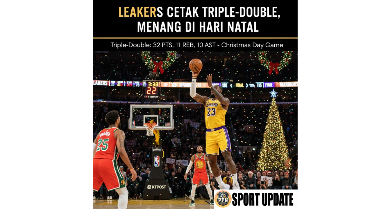 LeBron James Cetak Triple-Double, Lakers Menang di Hari Natal