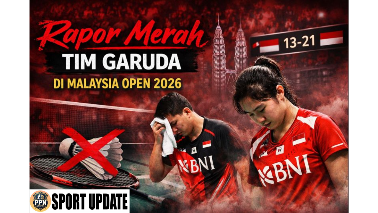 Rapor Merah Tim Garuda di Malaysia Open 2026