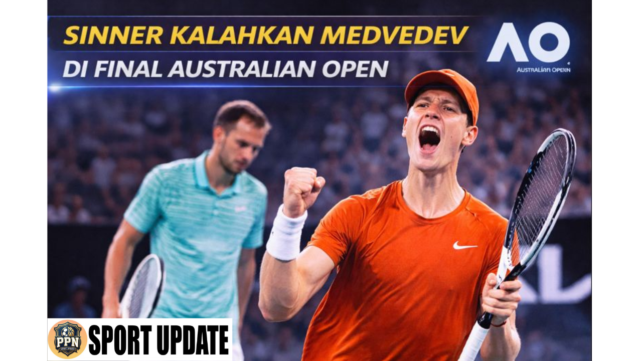Sinner Kalahkan Medvedev di Final Australian Open