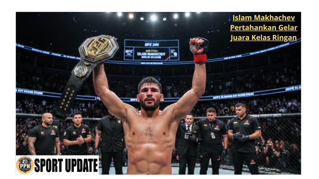 Islam Makhachev Pertahankan Gelar Juara Kelas Ringan