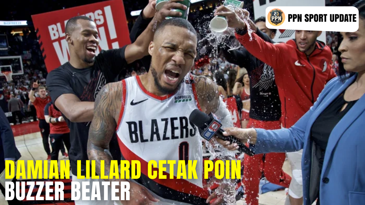 Damian Lillard Cetak Poin Di Buzzer Beater