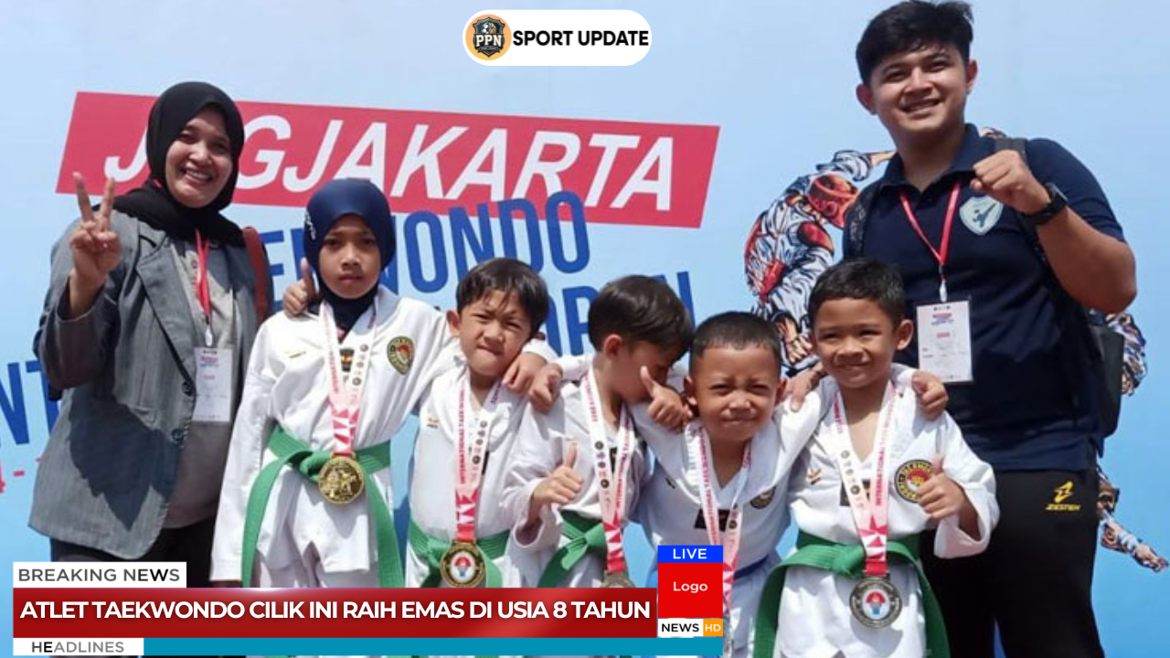 Atlet Taekwondo Cilik Ini Raih Emas Di Usia 8 Tahun