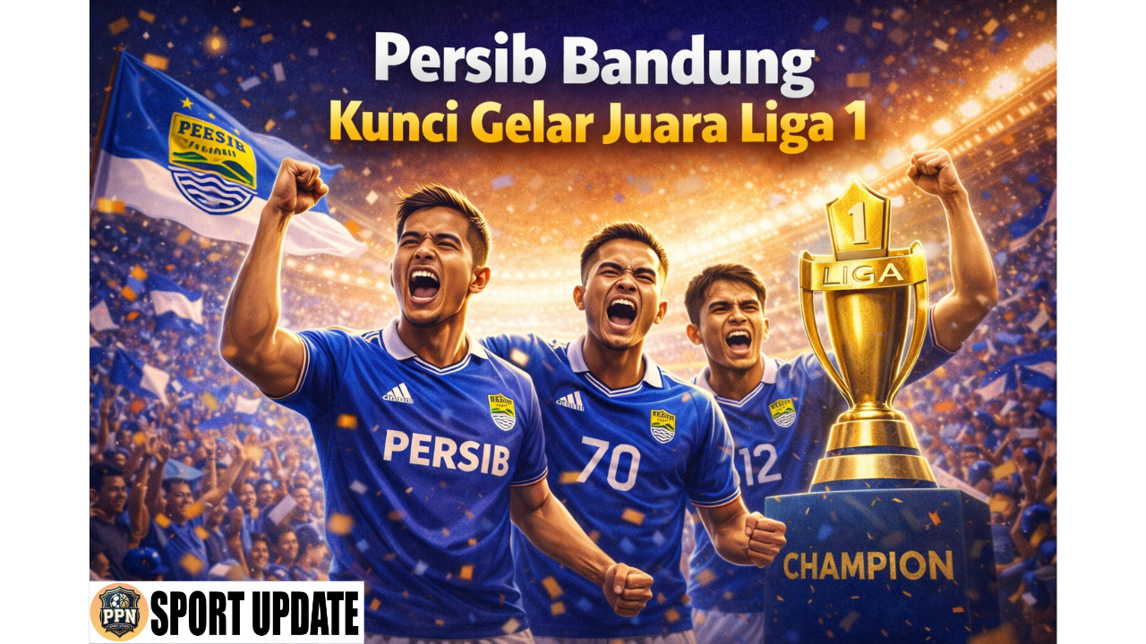 Persib Bandung Kunci Gelar Juara Liga 1