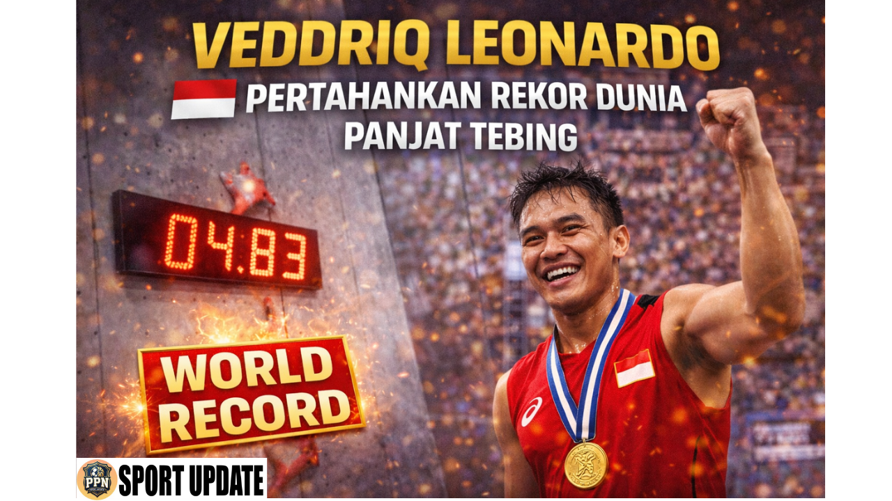 Veddriq Leonardo Pertahankan Rekor Dunia Panjat Tebing