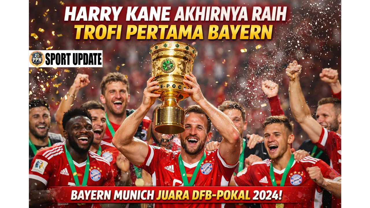 Harry Kane Akhirnya Raih Trofi Pertama Bayern
