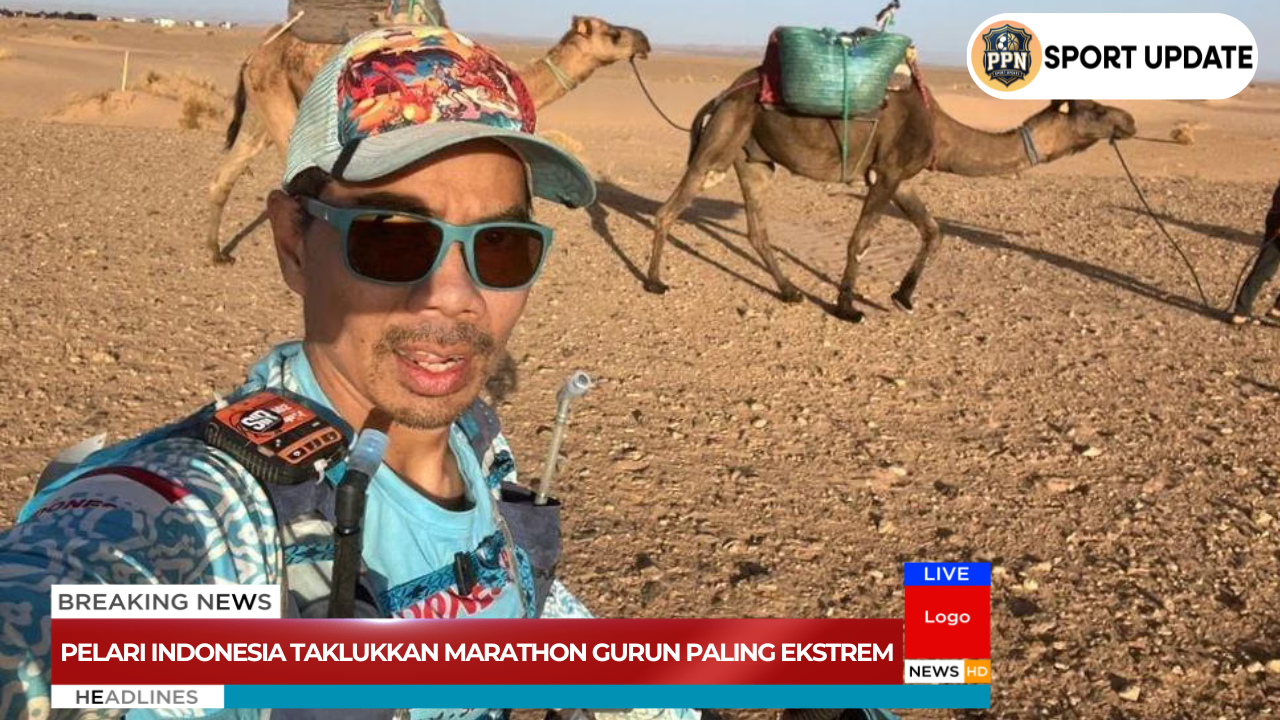 Pelari Indonesia Taklukkan Marathon Gurun Paling Ekstrem