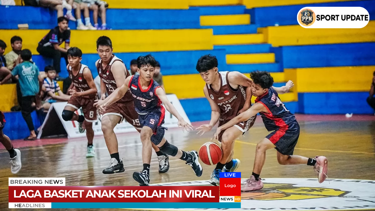 Laga Basket Anak Sekolah Ini Viral