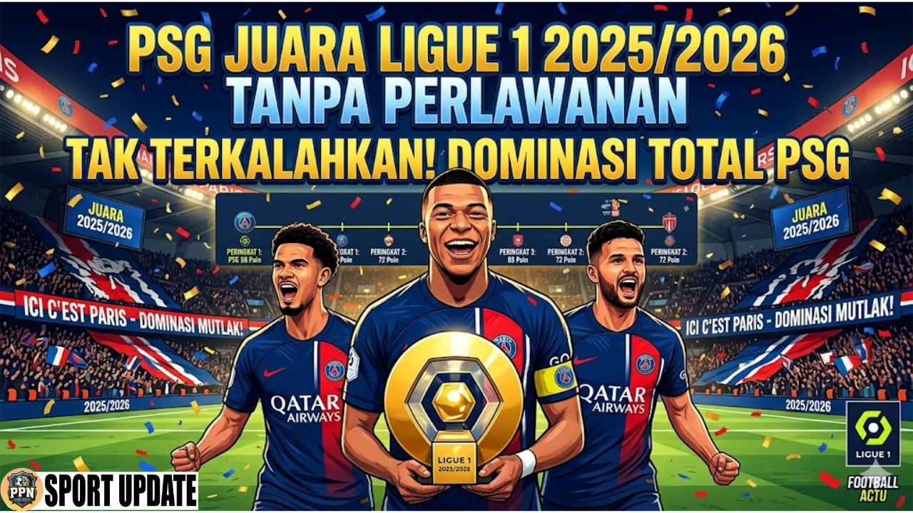 PSG Juara Ligue 1 2025/2026 Tanpa Perlawanan