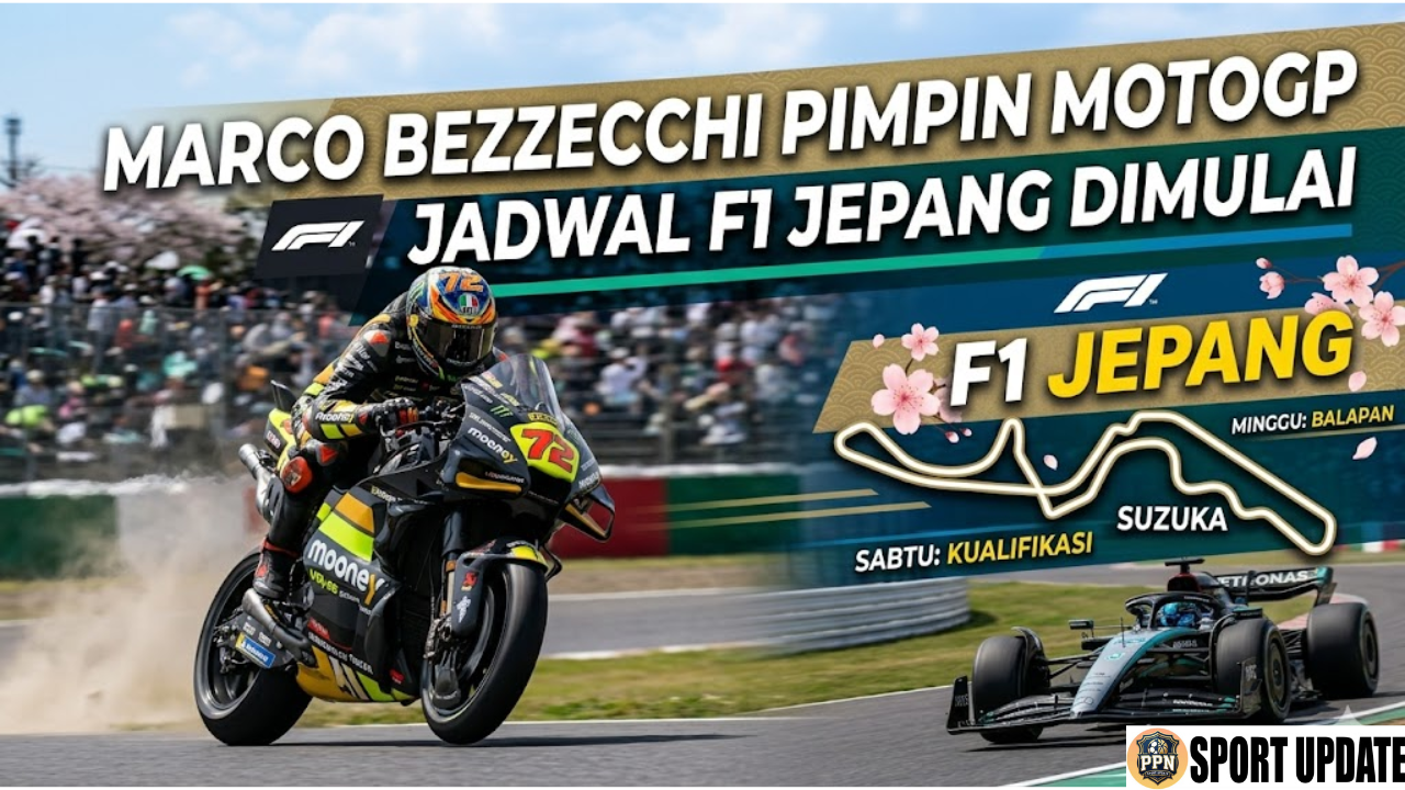 Bezzecchi Pimpin MotoGP Jadwal F1 Jepang Dimulai