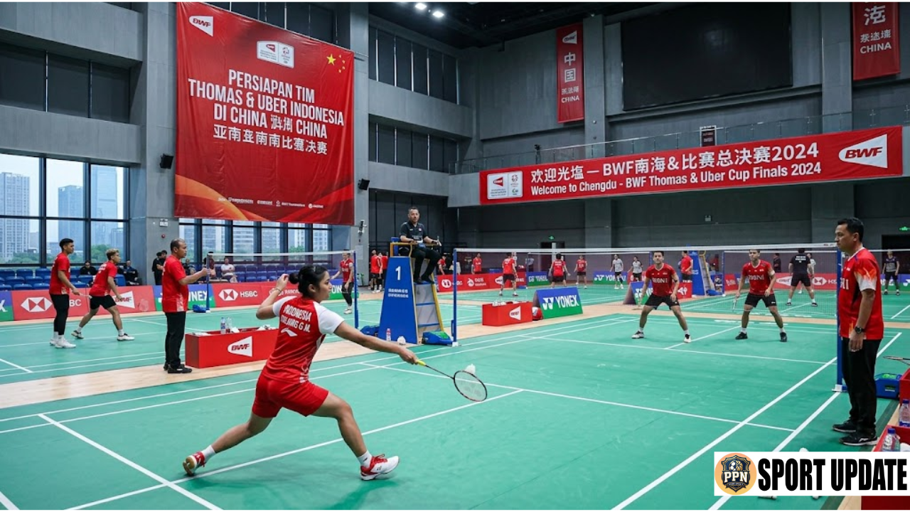 Persiapan Tim Thomas & Uber Indonesia di China