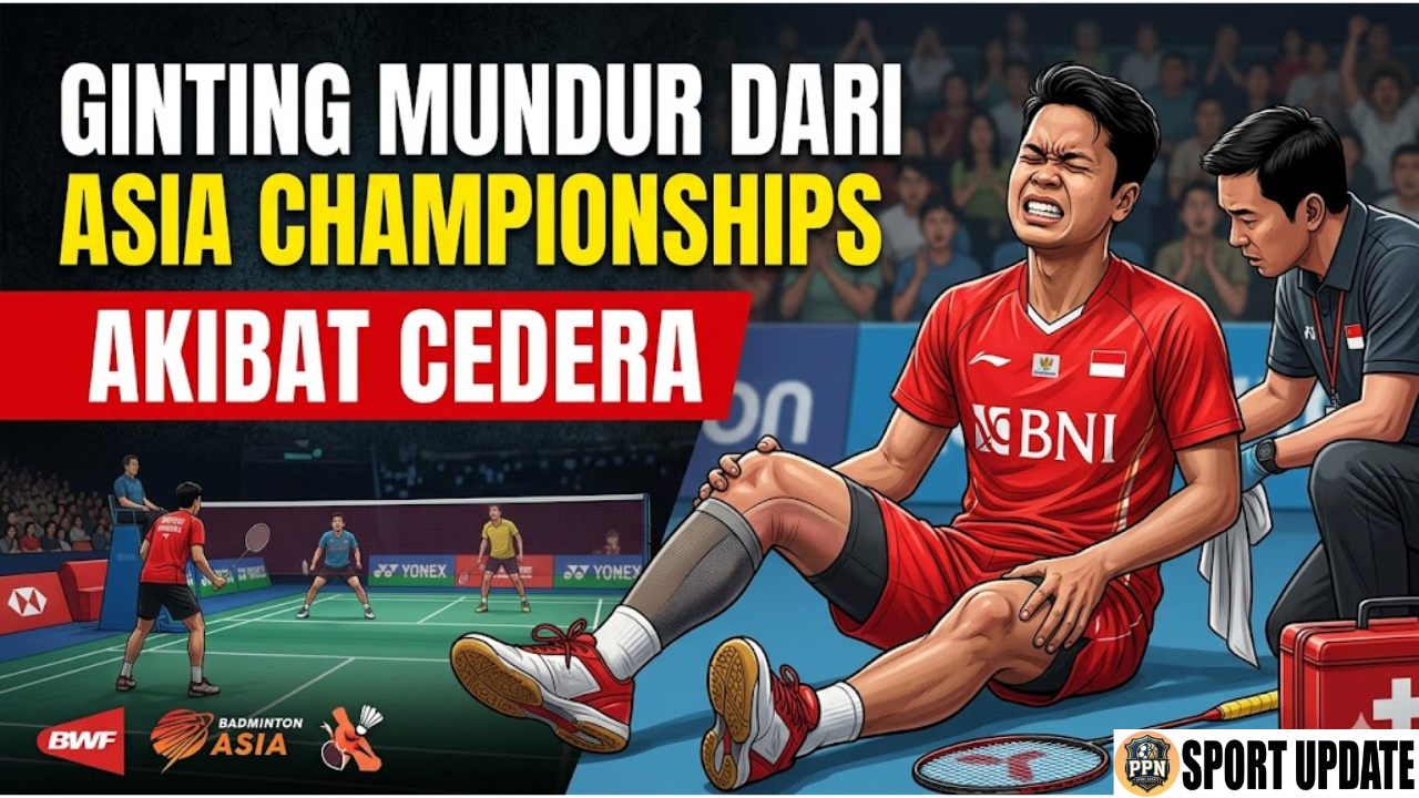 Ginting Mundur dari Asia Championships Akibat Cedera