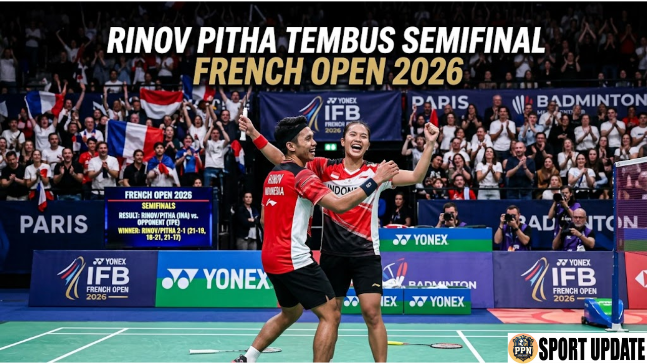 Rinov Pitha Tembus Semifinal French Open 2026