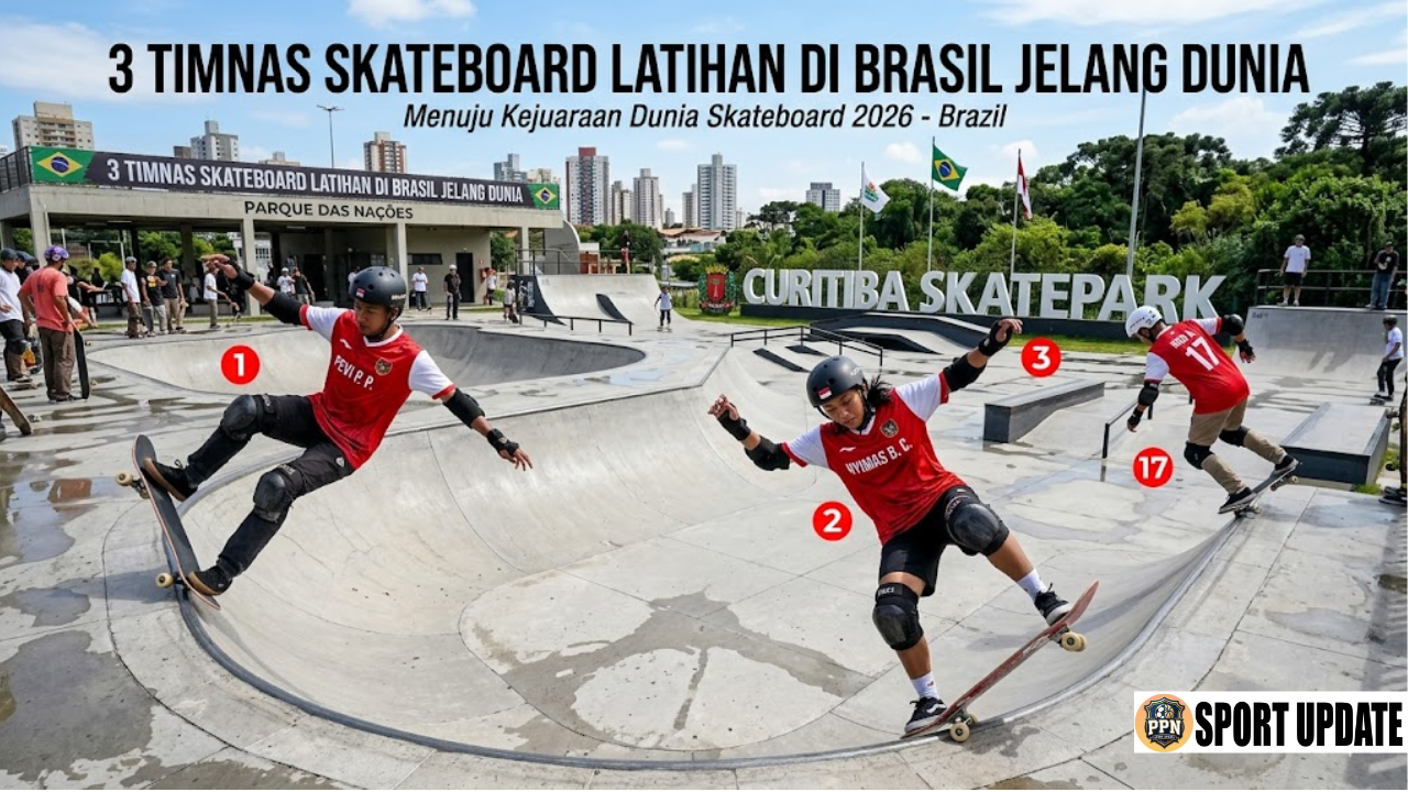 3 Timnas Skateboard Latihan di Brasil Jelang Dunia