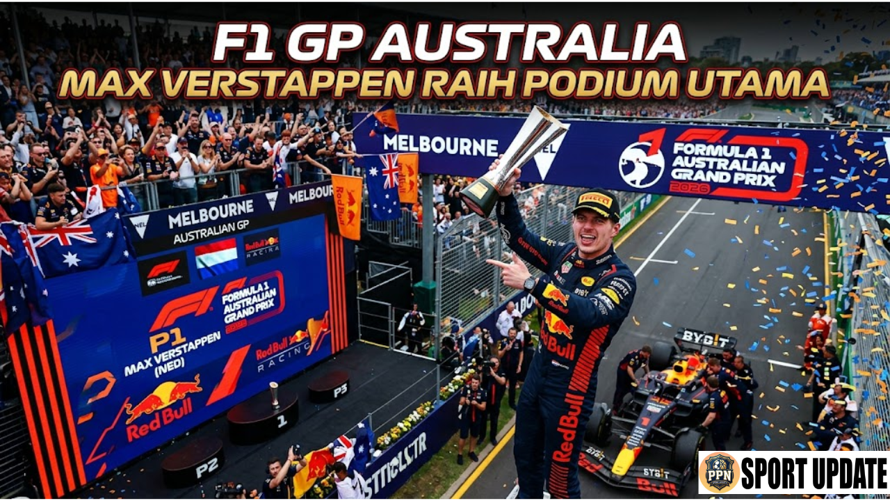 F1 GP Australia Max Verstappen Raih Podium Utama