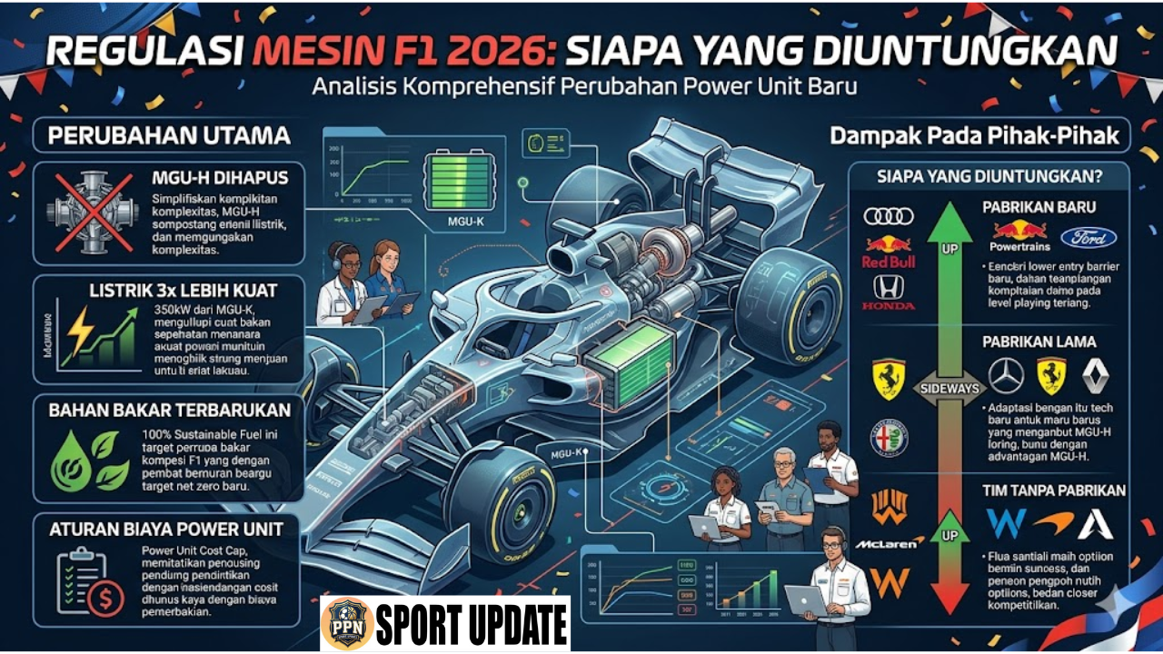 Regulasi Mesin F1 2026 Siapa yang Diuntungkan