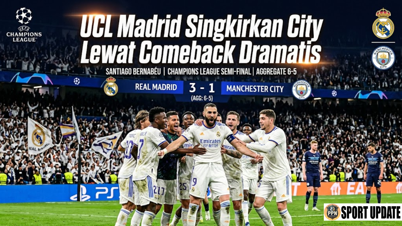 UCL Madrid Singkirkan City Lewat Comeback Dramatis