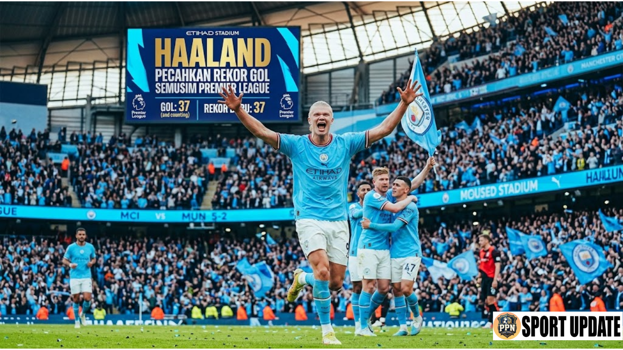 Haaland Pecahkan Rekor Gol Semusim Premier League