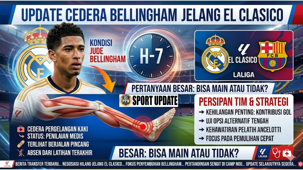 Update Cedera Bellingham Jelang El Clasico