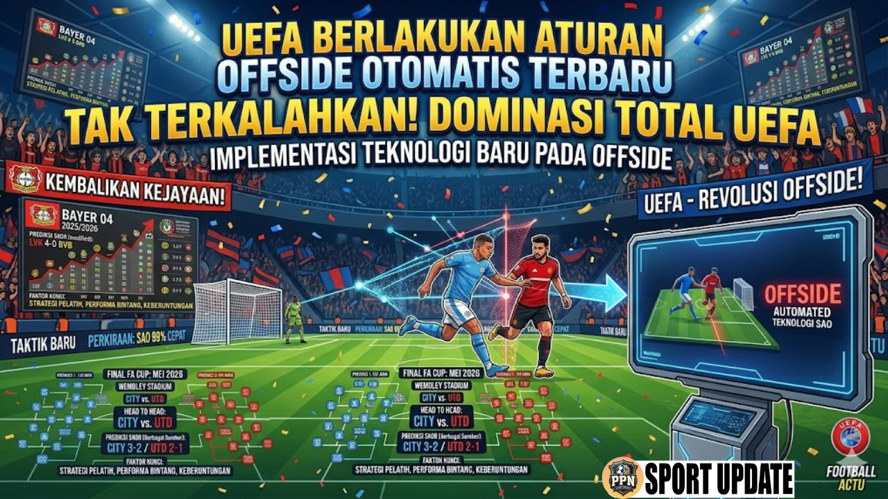 UEFA Berlakukan Aturan Offside Otomatis Terbaru