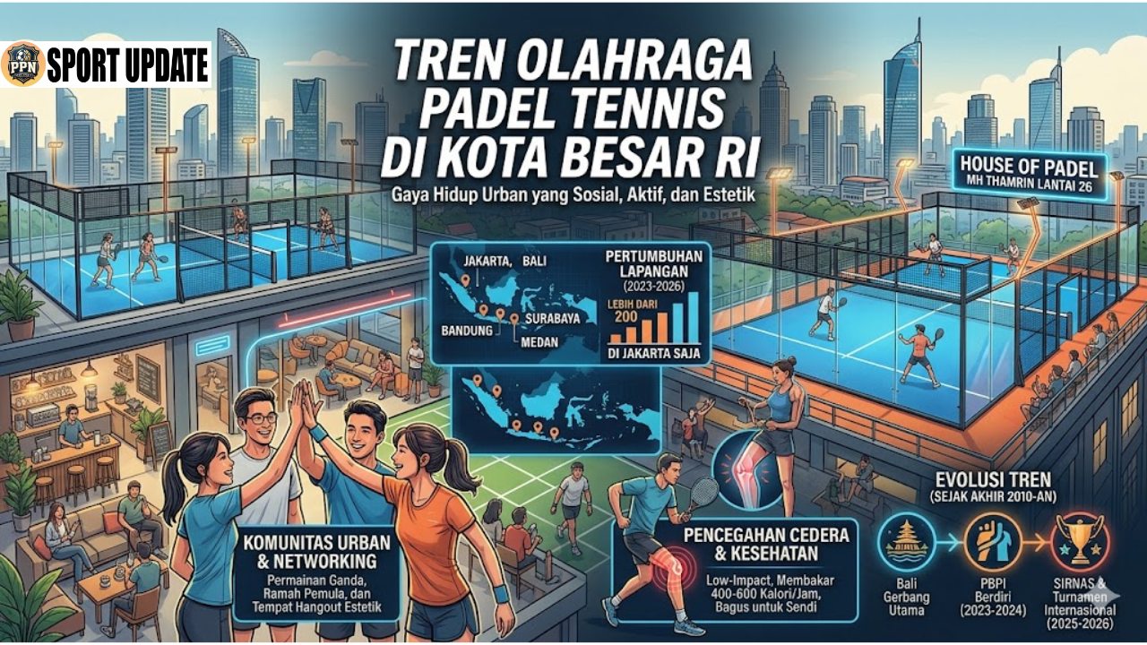 Tren Olahraga Padel Tennis di Kota Besar RI